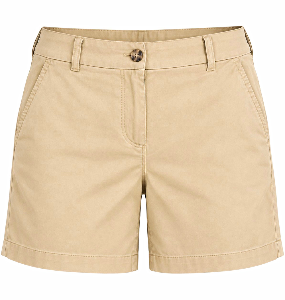 J.CREW Beige Chino Shorts Women's Size 2 Casual Solid Flat Front Button Zip